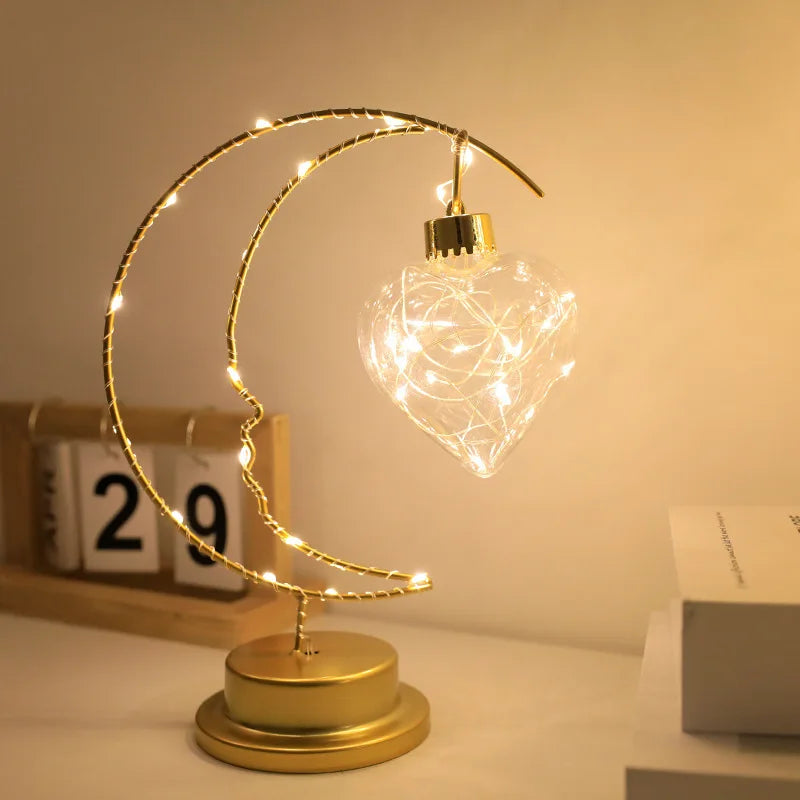 Home Decoration Star Designed LED Light Moon