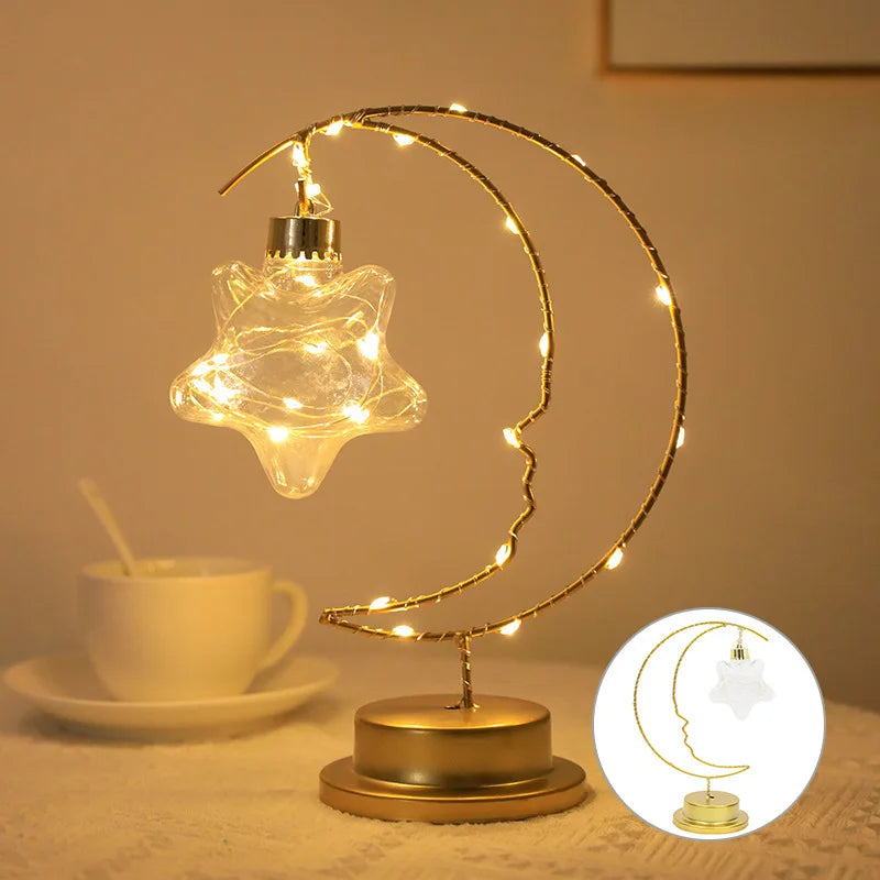 Home Decoration Star Designed LED Light Moon