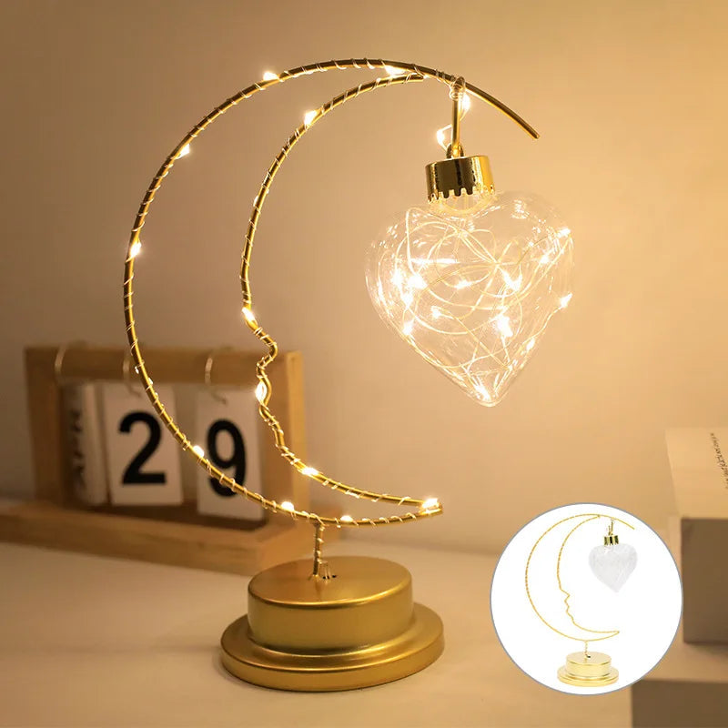 Home Decoration Star Designed LED Light Moon